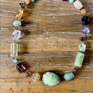 One-of-a-kind handmade natural stone necklace
